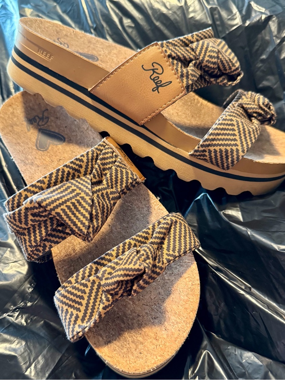 Reef Knotty Vista Hi platform sandals, 8